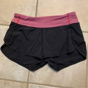 lululemon size 4 speed up shorts!